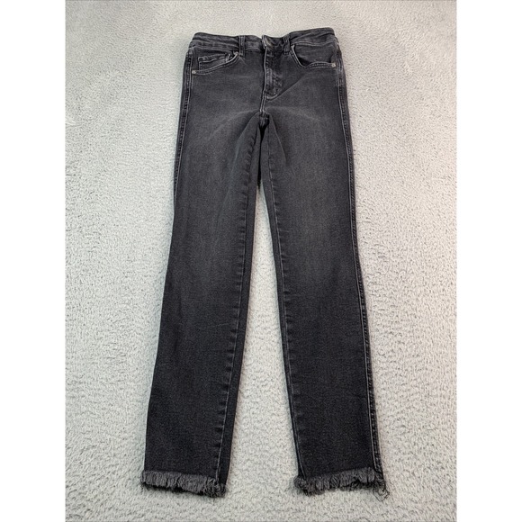 We The Free Denim - We The Free Jeans Womens Size 29 Waist 26 Raw Hem Skinny Black Denim